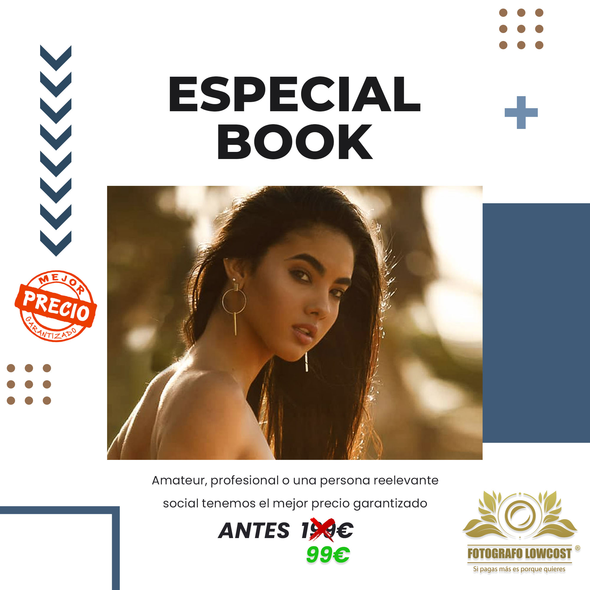 fotografo en book de fotos para amateur o modelos profesionales Puebla de Alcocer 